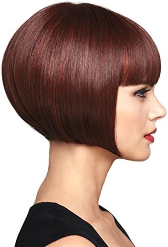 JjYy Women's High Quality Short Straight Hair Fashion Wig 2 Color High-grade Wig Cap