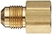 Anderson Metals - 54046-0606 Brass Tube Fitting, Coupling, 3/8