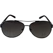 A|X Metal Aviator Sunglasses - Armani Exchange Men's Full Rim Sports Eyewear - Black/Gray Shaded
