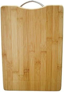 Happilar Thick 3-layers Cross Laminated Bamboo Cutting Board with Alloy Handle