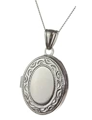 Classical 925 Sterling Silver Women Locket - 34mm*21mm, 7 Grams