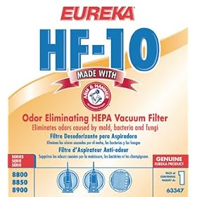 Eureka HF-10 HF10 HEPA Filter for Capture Uprights by Eureka