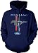 Mustang Logo Ford Symbol Mens Sweatshirt, Officially Licensed Ford Mustang Horse Logo Mens Hooded Pullover Sweater, XX-Large, Navy