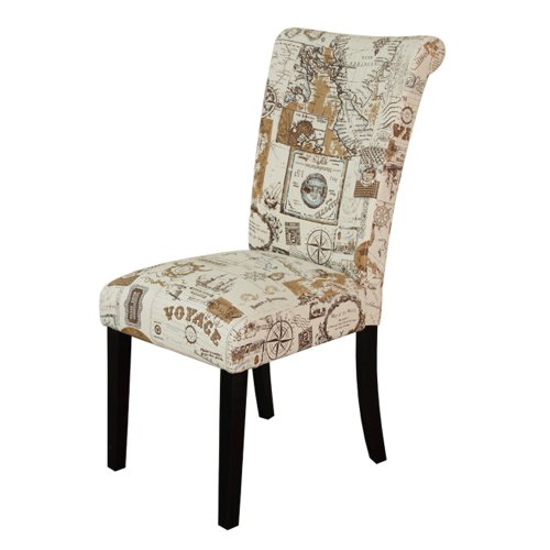 Monsoon Pacific Voyage Upholstered Dining Chairs Brown Set of 2