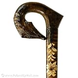 Carved Walking Stick - Wolf
