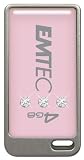 EMTEC Flash Drive S310 Crystal Series USB flash drive 4 GB Hi Speed USB glossy pink EMTEC Flash Drive S310 Crystal Series USB flash drive 4 GB Hi Speed USB glossy pink