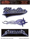 Metallica Stickers - Multi Pack of 3 Decals
