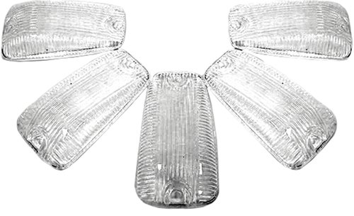 Recon 264159CL Clear Cab Roof Lights 1988-2002 Chevy & GMC CK Series Heavy-Duty (5-Piece Set)