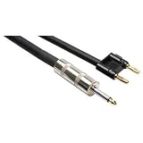 HOSA SPEAKER CABLE, JUMBO 1/4" PHONE - BANANA PLUG 12AWG x2, 100 ft. (Discontinued by Manufacturer)