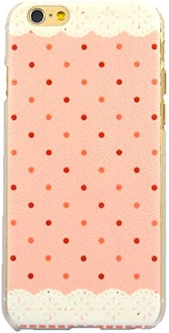 Etui Le Bon (tm) Case Cover for 4.7 Inch iPhone 6. Red Polka dots on pink background