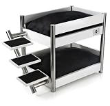 LazyBonezz Metropolitan Pet Bunk-Bed, White