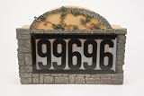 Solar Address Garden Stone Lighted Sign