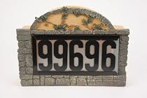 Solar Address Garden Stone Lighted Sign