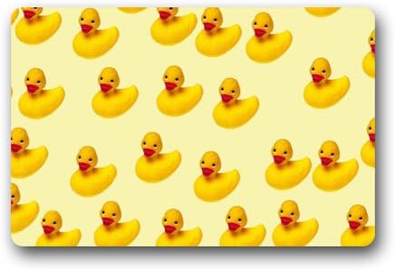 Yellow Rubber Ducky doormat,Non-Woven Fabric Top, Outdoor Doormat Custom 23.6 x 15.7