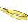 Mazzella EE2 Edgeguard Polyester Web Sling, Eye-and-Eye, Yellow, 2 Ply, Flat Eyes, Vertical Load Capacity