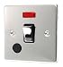 POLISHED CHROME 20 AMP DP SWITCH C324PCB