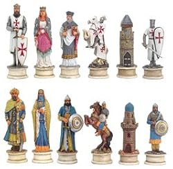 Crusade Chess Set Iv, King:3-1/4" - Chess Chessmen