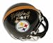 Autographed Mel Blount Pittsburgh Steelers Mini Helmet Inscribed HOF 89