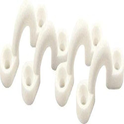 Shoreline Marine White Eye Strap Nylon 4 Per Pack - Great For Kayaks