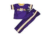 Louisiana State LSU Tigers NCAA Purple Baby / Toddler 2 Piece Dazzle Jersey and Pants Set