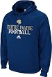 Notre Dame Fighting Irish Adidas Sideline Shamrock Performance Hooded Navy Sweatshirt