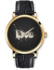 SPRAWL Aanalog Fashion Series Gold Ladies Watches of Genuine Black Leather Strap,Unique Wrist Watch for Women Girls Designed with love