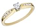 Brilliant Cut Diamond Engagement Ring 1/4 Carat (ctw) in Yellow Gold