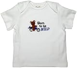 Funkoos Born To Be Wild Organic Baby Boy Short Sleeve T-Shirts, Infant/Newborn/Baby, 12-18 months:12 - 18 mon