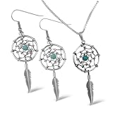 Silver Feather & Turquoise Gift Set by Relios, Inc.