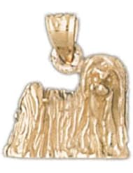 Dazzlers Solid 14k Gold Komondor Dog Charm Pendant Available in three colors from jewelsberry (weights: 4.3 grams only)