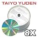 Electronics : Taiyo Yuden Premium Silver Thermal Lacquer 8X DVD-R Media (Premium Line) 100 Pack in Cake Box