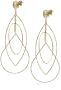 14k Yellow Gold Multi-Shape Drop Earrings