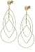 Jewelry : 14k Yellow Gold Multi-Shape Drop Earrings