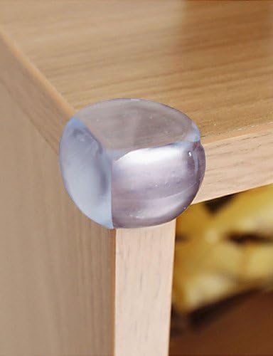 LIN Baby Mate 12 PCS Baby Safety Table Corner Bumpers (Ball Shape, Clear, 12 PCS)