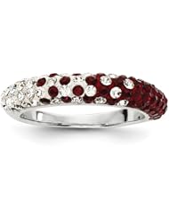 Sterling Silver Swarovski Elements Pullman Spirit Domed Ring