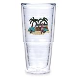 Tervis Tumbler Green Woodie 24-Ounce Double Wall Insulated Tumbler, Set of 2