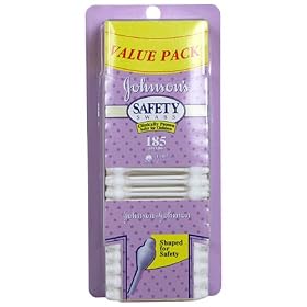 Johnson's Safety Swabs 185 ea by Johnson & Johnson