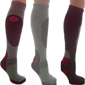 3prs Men's Ski Socks Long Hose Socks 6-11