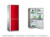 Baumatic 272 Litre Tango Combi Fridge Freezer Red