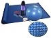Deluxe Yoga Kit with Extra Thick Sticky Mat, Blocks, Strap, Mat Bag, Ball &amp; Pump