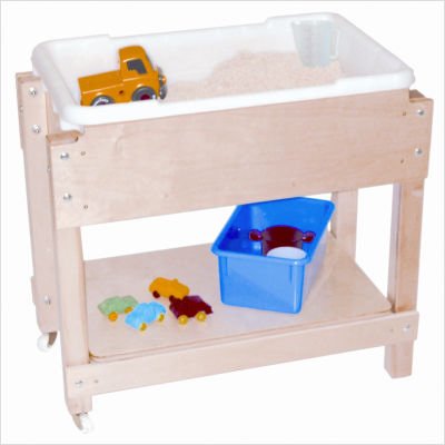 Picture of Wood Designs Petite Sand and Water Table with Top and Shelf B002B5PJJ4 (Baby Activity Center)