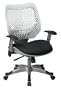 Office Star REVV Series Manager?s Chair with SpaceFlex Back and Mesh Seat, Ice / Raven
