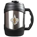 New Orleans Saints Macho Travel Mug -Silver/ Black