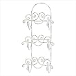 Distressed White Towel Holder
