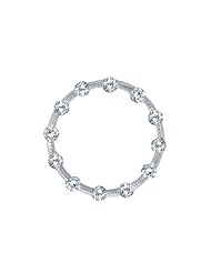 14K White Gold Diamond Circle Pendant (chain NOT included)