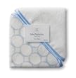 SwaddleDesigns Organic Cotton Baby Washcloth Set - Pastel Blue Mod Circles on Ivory SwaddleDesigns Organic Cotton Baby Washcloth Set - Pastel Blue Mod Circles on Ivory