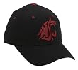 Top of the World Washington State Black 1-Fit Stretch Cap