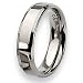 Jewelry : Beveled Edge Polished Titanium Ring (6.0 mm) - Sizes 6-13