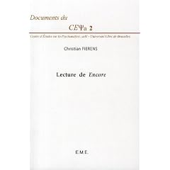 Lecture de Encore s�minaire Lacan