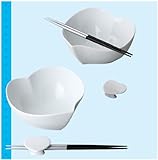 白いうつわ　ハートときめきボウルペア 【和皿・洋皿】 〔キャッシュバックキャンペーン対象商品〕